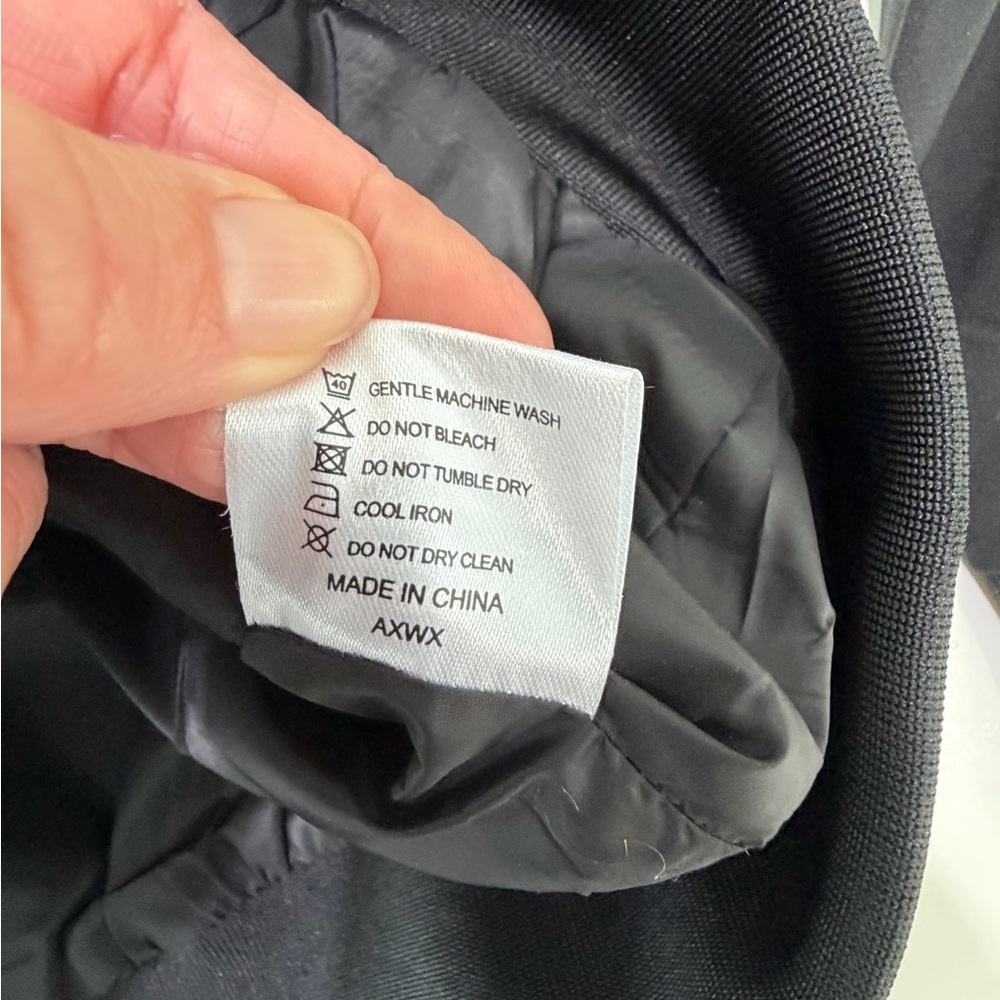 Men's Black Bomber Jacket - Picture 4 of 11